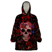 Don't Cry Skull Wearable Blanket Hoodie - Wonder Print Shop