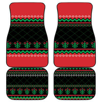 Christmas Cat Car Mats with Grumpy Cat in Santa Hat Holiday Lights - Wonder Print Shop