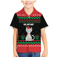Christmas Cat Family Matching Mermaid Dress and Hawaiian Shirt with Grumpy Cat in Santa Hat Holiday Lights - Wonder Print Shop
