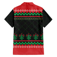 Christmas Cat Family Matching Puletasi and Hawaiian Shirt with Grumpy Cat in Santa Hat Holiday Lights - Wonder Print Shop