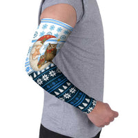 Owl Love Santa Moon Christmas Arm Sleeves Xmas Holiday Patterns - Wonder Print Shop
