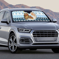 Owl Love Santa Moon Christmas Auto Sun Shade Xmas Holiday Patterns - Wonder Print Shop