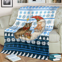 Owl Love Santa Moon Christmas Blanket Xmas Holiday Patterns - Wonder Print Shop