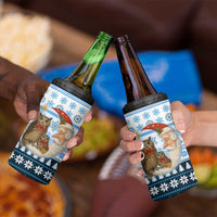 Owl Love Santa Moon Christmas 4 in 1 Can Cooler Tumbler Xmas Holiday Patterns - Wonder Print Shop