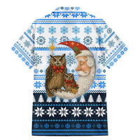 Owl Love Santa Moon Christmas Family Matching Mermaid Dress and Hawaiian Shirt Xmas Holiday Patterns - Wonder Print Shop