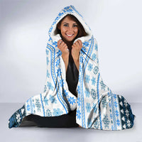 Owl Love Santa Moon Christmas Hooded Blanket Xmas Holiday Patterns - Wonder Print Shop