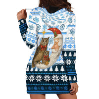 Owl Love Santa Moon Christmas Hoodie Dress Xmas Holiday Patterns - Wonder Print Shop