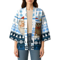 Owl Love Santa Moon Christmas Kimono Xmas Holiday Patterns - Wonder Print Shop