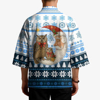 Owl Love Santa Moon Christmas Kimono Xmas Holiday Patterns - Wonder Print Shop