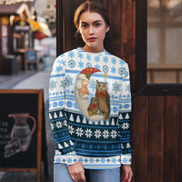 Owl Love Santa Moon Christmas Ugly Christmas Sweater Xmas Holiday Patterns - Wonder Print Shop