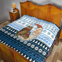 Owl Love Santa Moon Christmas Quilt Xmas Holiday Patterns - Wonder Print Shop