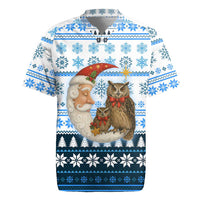 Owl Love Santa Moon Christmas Rugby Jersey Xmas Holiday Patterns - Wonder Print Shop