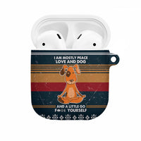 Peace Love And Dog Christmas AirPods Case Xmas Holiday Patterns - Wonder Print Shop