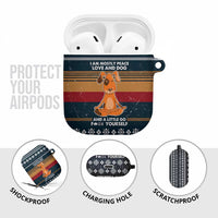 Peace Love And Dog Christmas AirPods Case Xmas Holiday Patterns - Wonder Print Shop