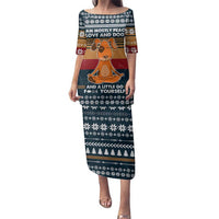 Peace Love And Dog Christmas Family Matching Puletasi and Hawaiian Shirt Xmas Holiday Patterns - Wonder Print Shop
