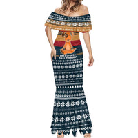 Peace Love And Dog Christmas Mermaid Dress Xmas Holiday Patterns - Wonder Print Shop