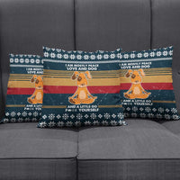 Peace Love And Dog Christmas Pillow Cover Xmas Holiday Patterns - Wonder Print Shop