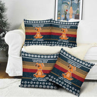 Peace Love And Dog Christmas Pillow Cover Xmas Holiday Patterns - Wonder Print Shop