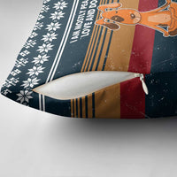 Peace Love And Dog Christmas Pillow Cover Xmas Holiday Patterns - Wonder Print Shop