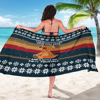 Peace Love And Dog Christmas Sarong Xmas Holiday Patterns - Wonder Print Shop