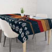 Peace Love And Dog Christmas Tablecloth Xmas Holiday Patterns - Wonder Print Shop