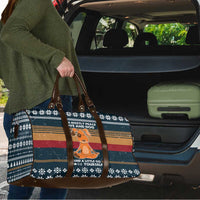 Peace Love And Dog Christmas Travel Bag Xmas Holiday Patterns - Wonder Print Shop