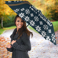 Peace Love And Dog Christmas Umbrella Xmas Holiday Patterns - Wonder Print Shop