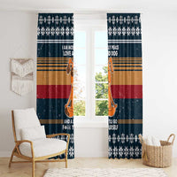 Peace Love And Dog Christmas Window Curtain Xmas Holiday Patterns - Wonder Print Shop