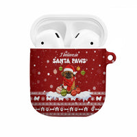 Pekingese Dog I Believe In Santa Paws Christmas AirPods Case Xmas Holiday Patterns - Wonder Print Shop
