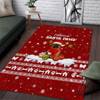 Pekingese Dog I Believe In Santa Paws Christmas Area Rug Xmas Holiday Patterns - Wonder Print Shop