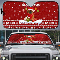 Pekingese Dog I Believe In Santa Paws Christmas Auto Sun Shade Xmas Holiday Patterns - Wonder Print Shop