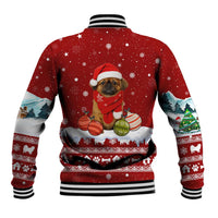 Pekingese Dog I Believe In Santa Paws Christmas Baseball Jacket Xmas Holiday Patterns - Wonder Print Shop