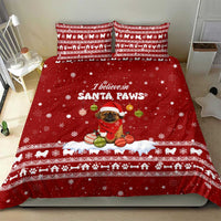 Pekingese Dog I Believe In Santa Paws Christmas Bedding Set Xmas Holiday Patterns - Wonder Print Shop