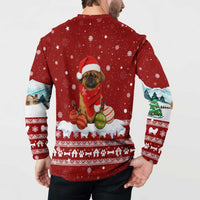 Pekingese Dog I Believe In Santa Paws Christmas Button Sweatshirt Xmas Holiday Patterns - Wonder Print Shop