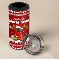 Pekingese Dog I Believe In Santa Paws Christmas 4 in 1 Can Cooler Tumbler Xmas Holiday Patterns - Wonder Print Shop