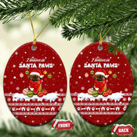 Pekingese Dog I Believe In Santa Paws Christmas Ceramic Ornament Xmas Holiday Patterns - Wonder Print Shop