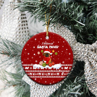 Pekingese Dog I Believe In Santa Paws Christmas Ceramic Ornament Xmas Holiday Patterns - Wonder Print Shop