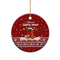 Pekingese Dog I Believe In Santa Paws Christmas Ceramic Ornament Xmas Holiday Patterns - Wonder Print Shop