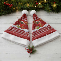 Pekingese Dog I Believe In Santa Paws Christmas Santa Hat Xmas Holiday Patterns - Wonder Print Shop