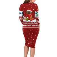 Pekingese Dog I Believe In Santa Paws Christmas Family Matching Long Sleeve Bodycon Dress and Hawaiian Shirt Xmas Holiday Patterns - Wonder Print Shop
