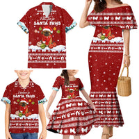 Pekingese Dog I Believe In Santa Paws Christmas Family Matching Mermaid Dress and Hawaiian Shirt Xmas Holiday Patterns - Wonder Print Shop
