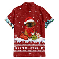 Pekingese Dog I Believe In Santa Paws Christmas Family Matching Off The Shoulder Long Sleeve Dress and Hawaiian Shirt Xmas Holiday Patterns - Wonder Print Shop