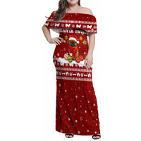 Pekingese Dog I Believe In Santa Paws Christmas Family Matching Off Shoulder Maxi Dress and Hawaiian Shirt Xmas Holiday Patterns - Wonder Print Shop