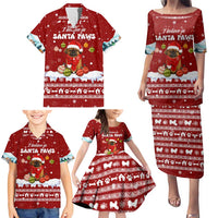 Pekingese Dog I Believe In Santa Paws Christmas Family Matching Puletasi and Hawaiian Shirt Xmas Holiday Patterns - Wonder Print Shop