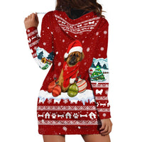 Pekingese Dog I Believe In Santa Paws Christmas Hoodie Dress Xmas Holiday Patterns - Wonder Print Shop