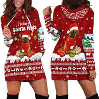 Pekingese Dog I Believe In Santa Paws Christmas Hoodie Dress Xmas Holiday Patterns - Wonder Print Shop