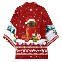 Pekingese Dog I Believe In Santa Paws Christmas Kimono Xmas Holiday Patterns - Wonder Print Shop