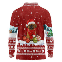 Pekingese Dog I Believe In Santa Paws Christmas Long Sleeve Polo Shirt Xmas Holiday Patterns - Wonder Print Shop