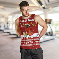 Pekingese Dog I Believe In Santa Paws Christmas Men Tank Top Xmas Holiday Patterns - Wonder Print Shop
