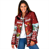 Pekingese Dog I Believe In Santa Paws Christmas Padded Jacket Xmas Holiday Patterns - Wonder Print Shop